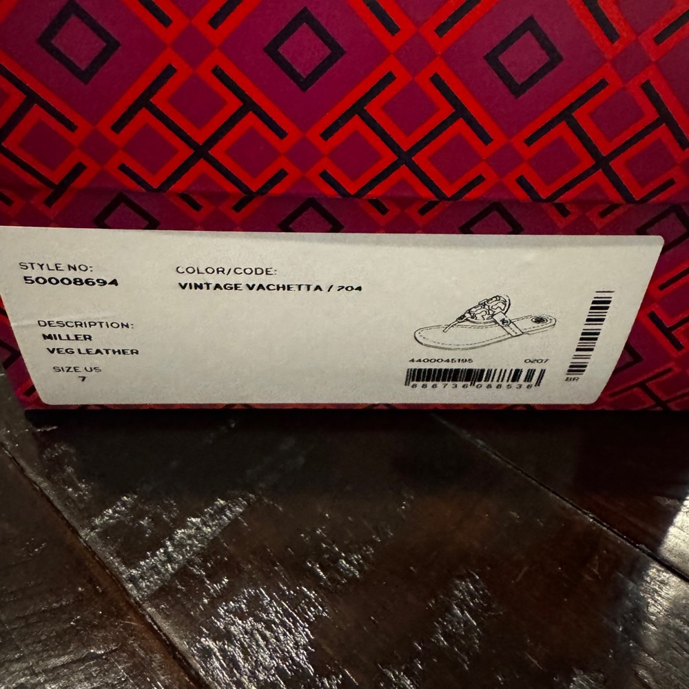 Tory Burch tan miller sandals size 7